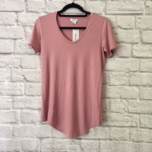 Helmut Lang Kinetic Jersey Scoop Neck Tee Sz P